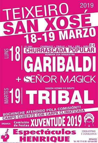 Fechas, información, programa, cartel, imágenes, mapa y ubicación de San Xosé de Teixeiro  en  Curtis