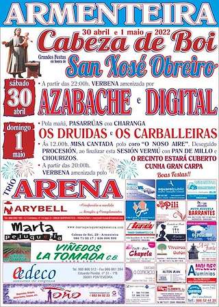 Fechas, información, programa, cartel, imágenes, mapa y ubicación de San Xosé Obreiro de Cabeza de Boi   en  Meis