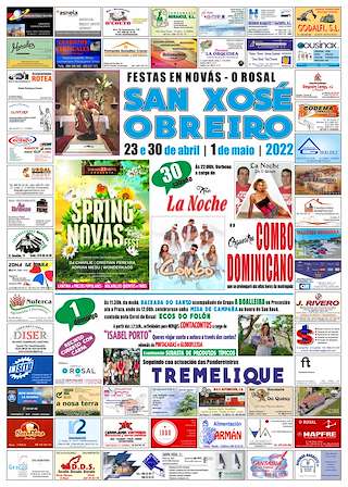 Fechas, información, programa, cartel, imágenes, mapa y ubicación de San Xosé Obreiro de Novás   en  O Rosal