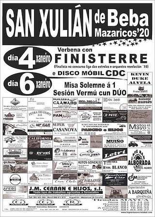 Fechas, información, programa, cartel, imágenes, mapa y ubicación de San Xulián de Beba  en  Mazaricos