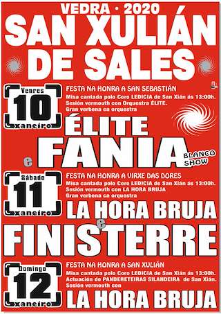 Fechas, información, programa, cartel, imágenes, mapa y ubicación de San Xulian de Sales  en  Vedra