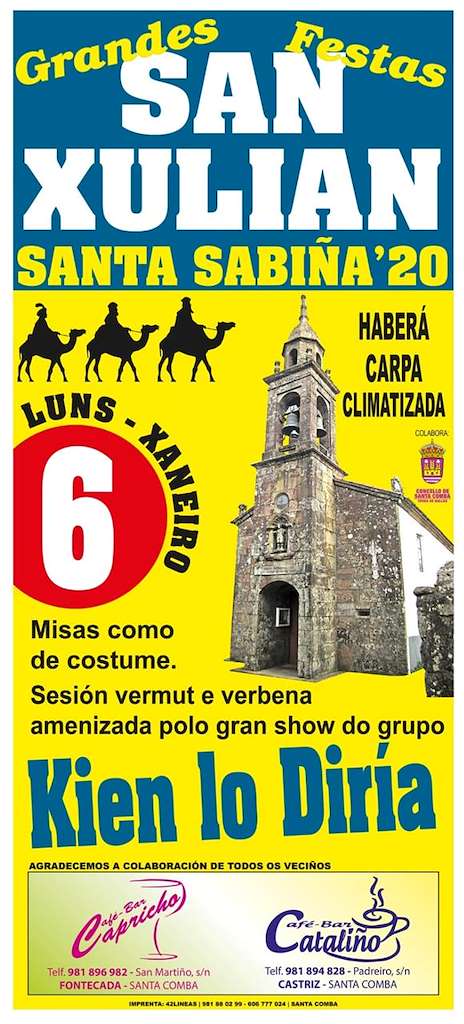 San Xulián de Santa Sabiña en Santa Comba