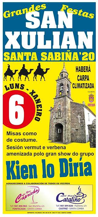 Fechas, información, programa, cartel, imágenes, mapa y ubicación de San Xulián de Santa Sabiña  en  Santa Comba