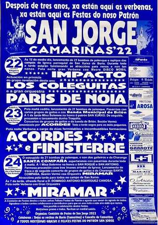Fechas, información, programa, cartel, imágenes, mapa y ubicación de San Xurxo  en  Camariñas