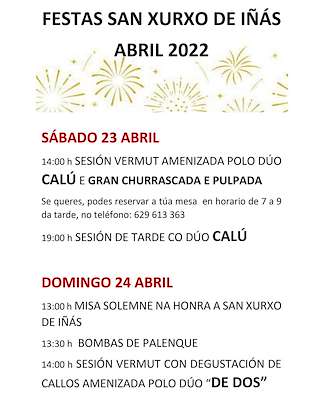 Fechas, información, programa, cartel, imágenes, mapa y ubicación de San Xurxo de Iñás  en  Oleiros
