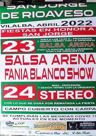 Fechas, información, programa, cartel, imágenes, mapa y ubicación de San Xurxo de Rioaveso  en  Vilalba