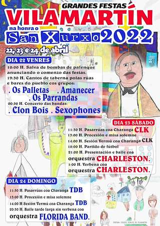 Fechas, información, programa, cartel, imágenes, mapa y ubicación de San Xurxo  en  Vilamartín de Valdeorras