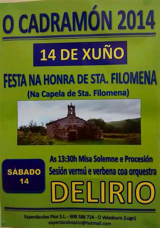 Santa Filomena de O Cadramón (2024) en O Valadouro