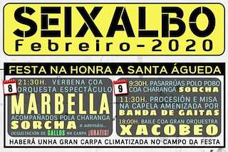 Fechas, información, programa, cartel, imágenes, mapa y ubicación de Santa Águeda de Seixalbo  en  Ourense