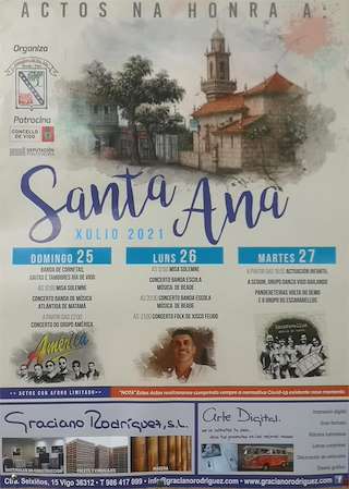 Fechas, información, programa, cartel, imágenes, mapa y ubicación de Santa Ana de Beade (2024)  en  Vigo