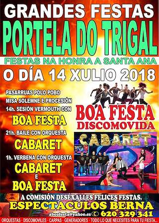 Fechas, información, programa, cartel, imágenes, mapa y ubicación de Santa Ana de Portela do Trigal (2024)  en  Carballeda de Valdeorras