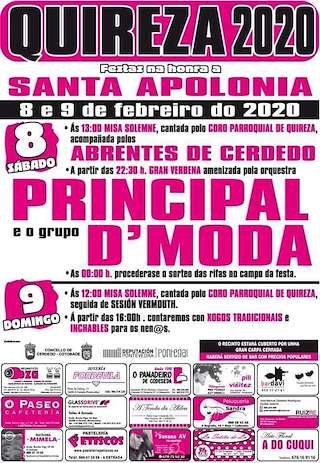Fechas, información, programa, cartel, imágenes, mapa y ubicación de Santa Apolonia de Quireza  en  Cerdedo-Cotobade