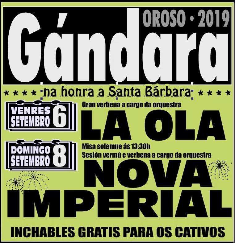 Santa Bárbara de Gándara en Oroso