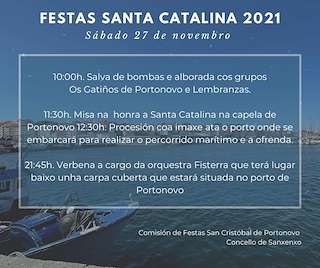 Fechas, información, programa, cartel, imágenes, mapa y ubicación de Santa Catalina - Serán dos Jatos  en  Sanxenxo