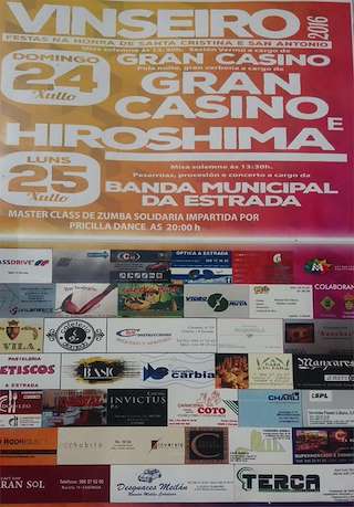 Fechas, información, programa, cartel, imágenes, mapa y ubicación de Santa Cristina e San Antonio de Vinseiro  en  A Estrada