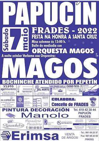 Fechas, información, programa, cartel, imágenes, mapa y ubicación de Santa Cruz de Papucín  en  Frades