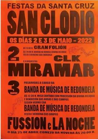 Fechas, información, programa, cartel, imágenes, mapa y ubicación de Santa Cruz de San Clodio  en  Leiro