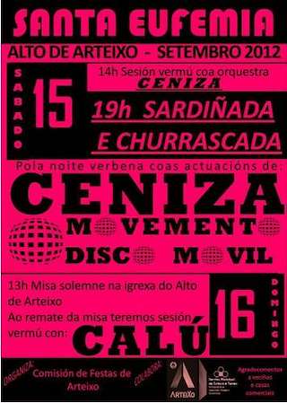 Fechas, información, programa, cartel, imágenes, mapa y ubicación de Santa Eufemia  en  Arteixo