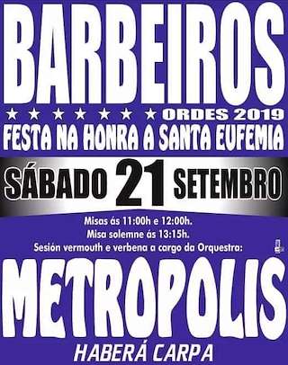 Fechas, información, programa, cartel, imágenes, mapa y ubicación de Santa Eufemia de Barbeiros  en  Ordes