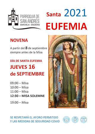 Fechas, información, programa, cartel, imágenes, mapa y ubicación de Santa Eufemia de Sigüeiro (2024)  en  Oroso