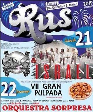 Fechas, información, programa, cartel, imágenes, mapa y ubicación de Santa Eufemia y San Mateo de Rus  en  Carballo