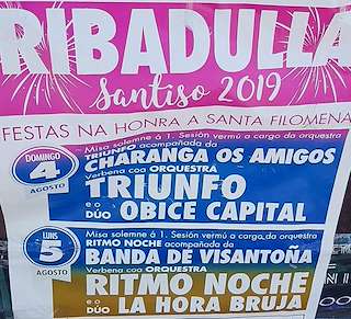 Fechas, información, programa, cartel, imágenes, mapa y ubicación de Santa Filomena de Ribadulla  en  Santiso