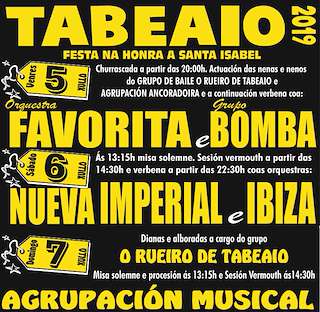 Fechas, información, programa, cartel, imágenes, mapa y ubicación de Santa Isabel de Tabeaio (2024)  en  Carral