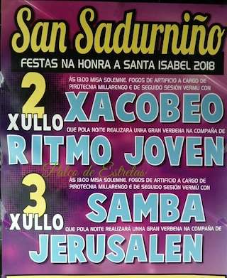 Fechas, información, programa, cartel, imágenes, mapa y ubicación de Santa Isabel (2024)  en  San Sadurniño