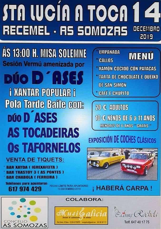 Santa Lucía a Toca de Recemel en As Somozas