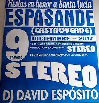 Fechas, información, programa, cartel, imágenes, mapa y ubicación de Santa Lucía de Espasande  en  Castroverde