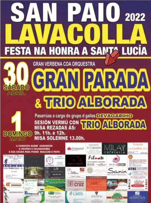 Santa Lucía de Lavacolla  en Santiago de Compostela
