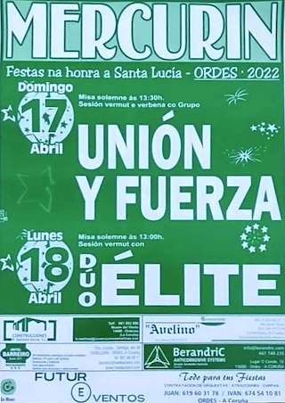 Fechas, información, programa, cartel, imágenes, mapa y ubicación de Santa Lucía de Mercurin  en  Ordes