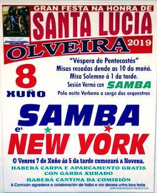 Fechas, información, programa, cartel, imágenes, mapa y ubicación de Santa Lucía de Olveira  en  Dumbría