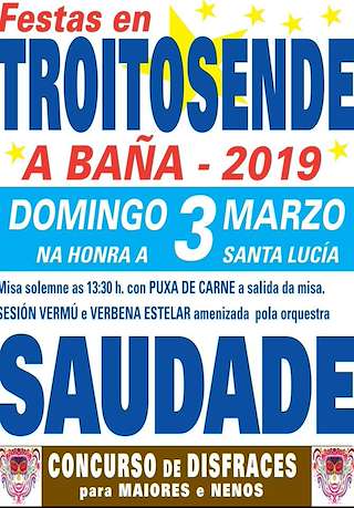 Fechas, información, programa, cartel, imágenes, mapa y ubicación de Santa Lucía de Troitosende   en  A Baña