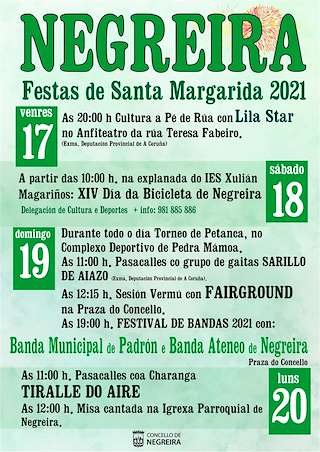 Fechas, información, programa, cartel, imágenes, mapa y ubicación de Santa Margarida  en  Negreira