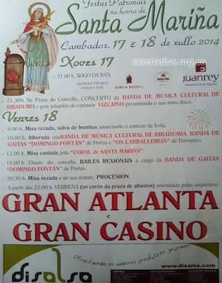 Fechas, información, programa, cartel, imágenes, mapa y ubicación de Santa Mariña (2024)  en  Cambados