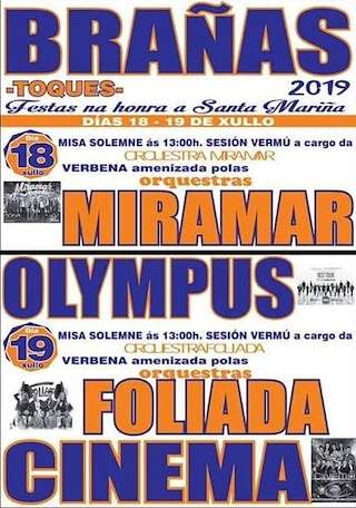 Fechas, información, programa, cartel, imágenes, mapa y ubicación de Santa Mariña de Brañas (2024)  en  Toques