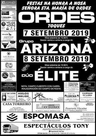 Fechas, información, programa, cartel, imágenes, mapa y ubicación de Santa María de Ordes   en  Toques