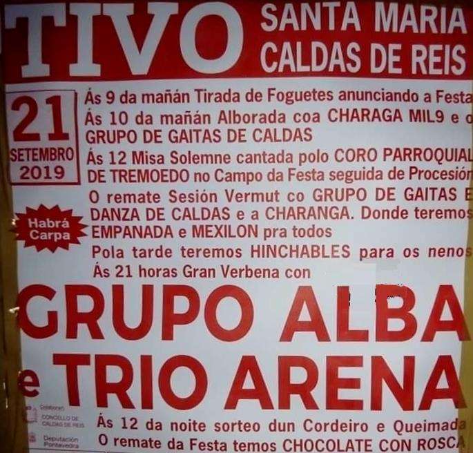 Santa María de Tivo en Caldas de Reis