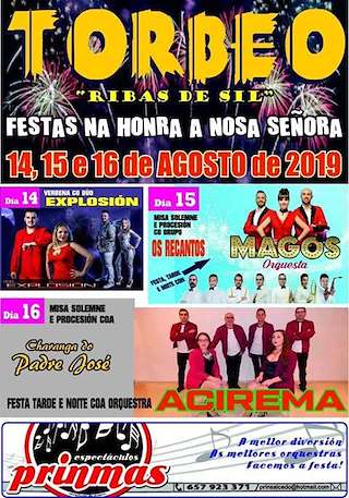 Fechas, información, programa, cartel, imágenes, mapa y ubicación de Santa María de Torbeo  en  Ribas de Sil