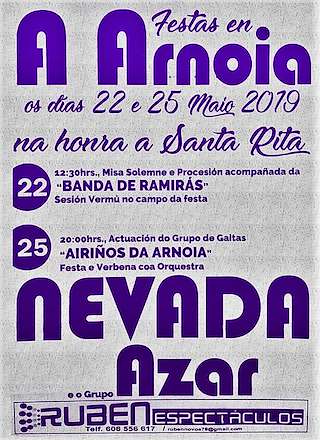 Fechas, información, programa, cartel, imágenes, mapa y ubicación de Santa Rita   en  A Arnoia