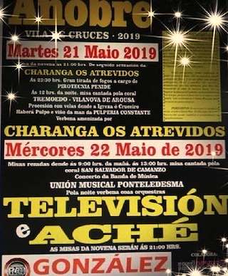 Fechas, información, programa, cartel, imágenes, mapa y ubicación de Santa Rita de Añobre  en  Vila de Cruces