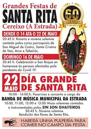 Fechas, información, programa, cartel, imágenes, mapa y ubicación de Santa Rita de Cereixo  en  A Estrada