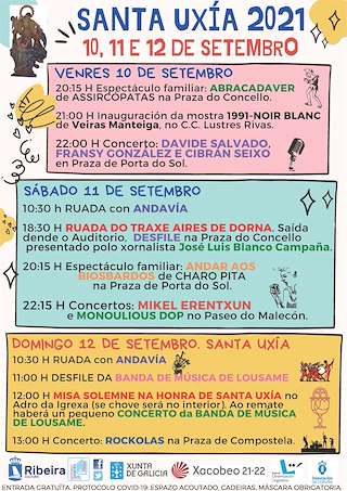 Fechas, información, programa, cartel, imágenes, mapa y ubicación de Santa Uxía  en  Ribeira
