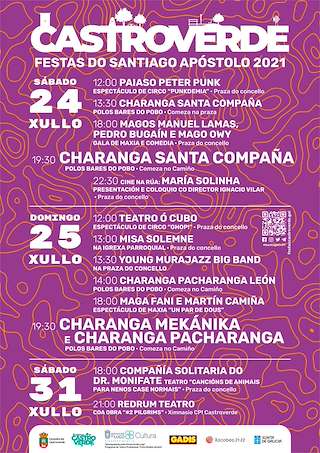 Fechas, información, programa, cartel, imágenes, mapa y ubicación de Santiago Apóstol (2024)  en  Castroverde