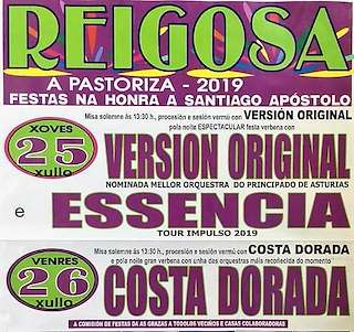 Fechas, información, programa, cartel, imágenes, mapa y ubicación de Santiago Apóstol de A Reigosa  en  A Pastoriza