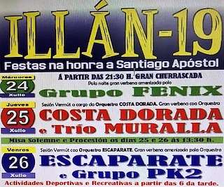 Fechas, información, programa, cartel, imágenes, mapa y ubicación de Santiago Apóstol de Illán  en  Begonte