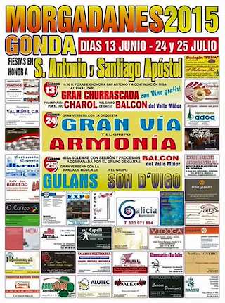 Fechas, información, programa, cartel, imágenes, mapa y ubicación de Santiago Apóstol de Morgadáns (2024)  en  Gondomar