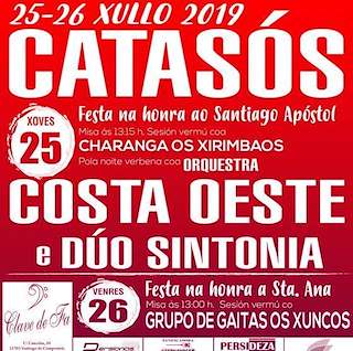 Fechas, información, programa, cartel, imágenes, mapa y ubicación de Santiago Apóstol y Santa Ana de Catasós  en  Lalín