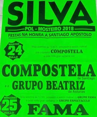 Fechas, información, programa, cartel, imágenes, mapa y ubicación de Santiago Apóstolo de Silva (2024)  en  Pol